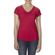 Load image into Gallery viewer, PREMIUM Anvil 6750VL – Women’s Tri-Blend V-Neck Tee