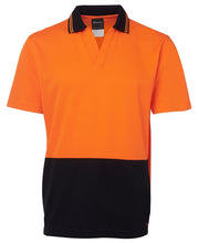 Load image into Gallery viewer, 6HNB - Hi Vis S/S Non Button Polo