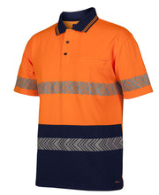 Load image into Gallery viewer, 6HSST - Hi Vis S/S Segmented Tape Polo