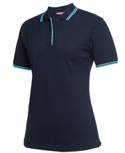 Load image into Gallery viewer, 2LCP - Ladies Contrast Polo Shirt