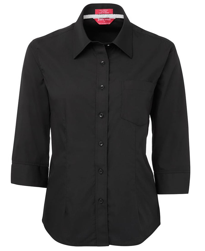 4PCL3 - Ladies Contrast Placket 3/4 Shirt