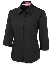 Load image into Gallery viewer, 4PCL3 - Ladies Contrast Placket 3/4 Shirt