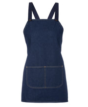 Load image into Gallery viewer, 5ACBB - Cross Back 65x71 Bib Denim Apron (Without Strap)