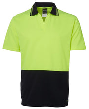 Load image into Gallery viewer, 6HNB - Hi Vis S/S Non Button Polo