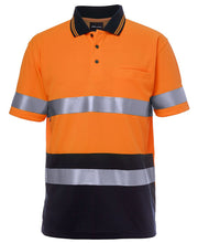 Load image into Gallery viewer, 6HVST - Hi Vis S/S (D+N) Traditional Polo