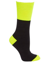 Load image into Gallery viewer, 6WWS Work Sock (3PK) Black/Lime
