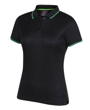 Load image into Gallery viewer, 7JCP1 - Ladies Jacquard Contrast Polo Shirt