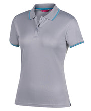 Load image into Gallery viewer, 7JCP1 - Ladies Jacquard Contrast Polo Shirt